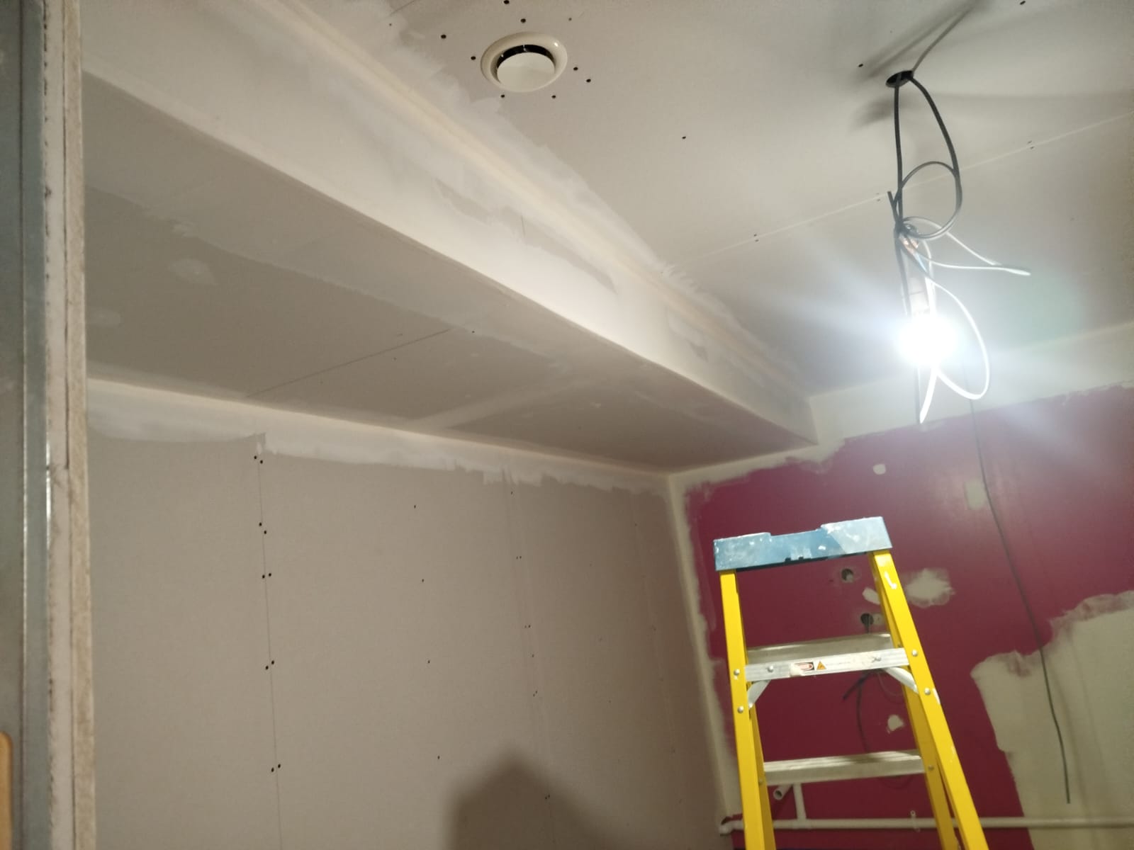 A moment in a room under construction or renovation