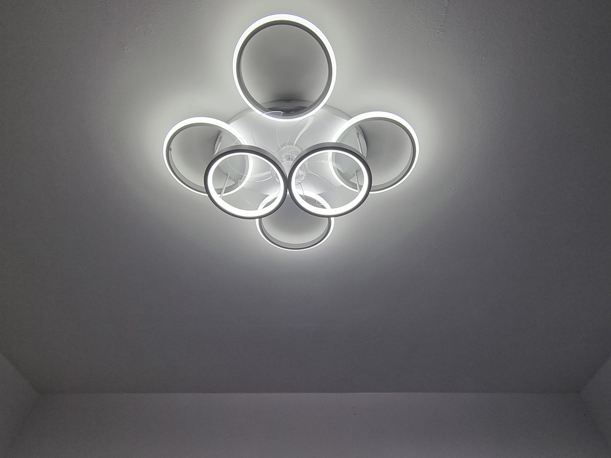 A modern interior space, characterized by its simplicity and minimalistic design