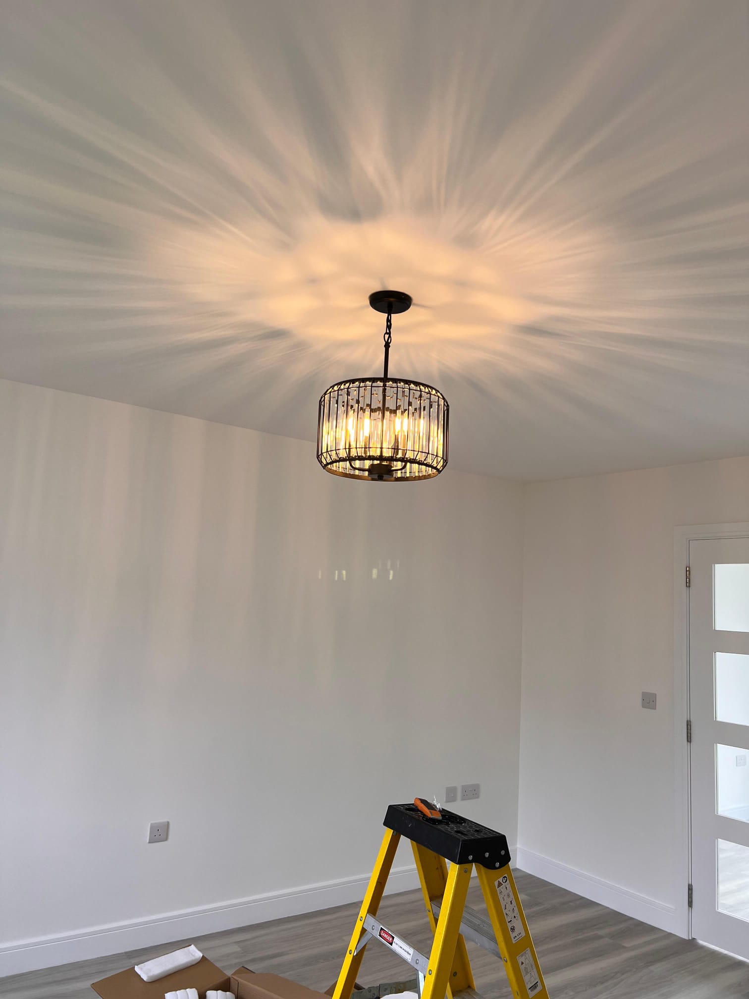 A serene indoor setting bathed in soft light